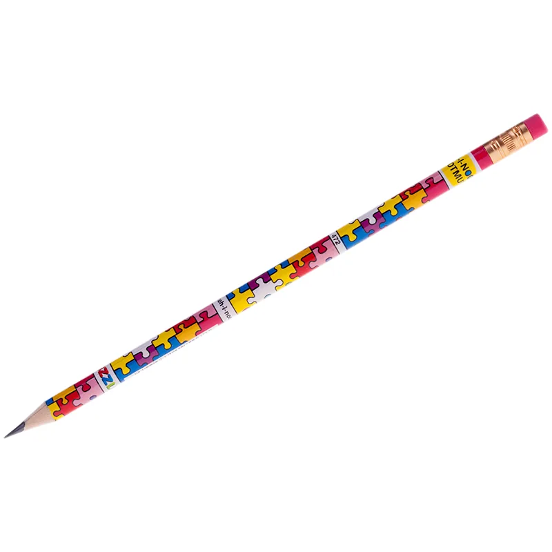 Карандаш ч/г Koh-I-Noor "Puzzle" HB, с ластиком, заточен. (ПОД ЗАКАЗ)