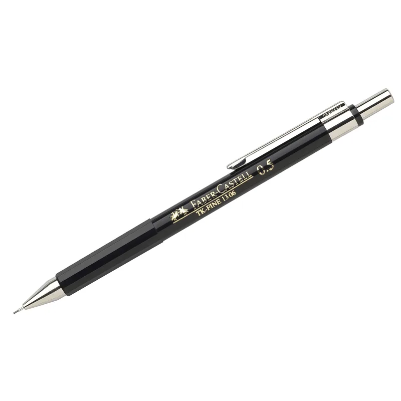 УЦЕНКА - Карандаш механический Faber-Castell "TK-Fine 1306" 0,5мм, HB, черный корпус (осн 289773)